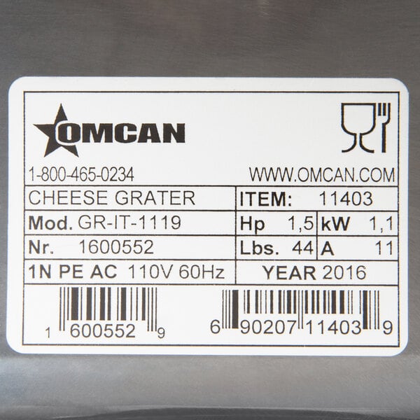 A Fama Electric Hard Cheese Grater on a counter in an outdoor catering setup.