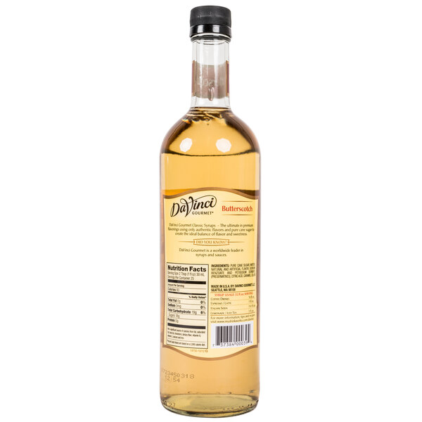 DaVinci Gourmet 750 mL Classic Butterscotch Flavoring Syrup