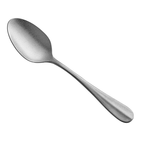 An Acopa Josette stainless steel spoon with a silver handle.