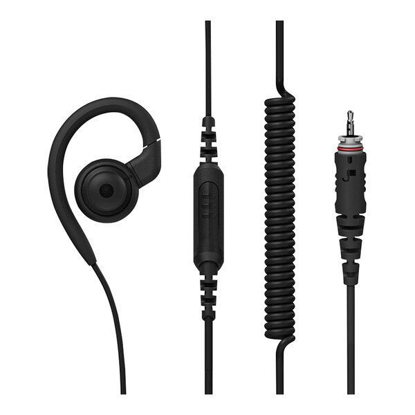 a close-up of a black headphones