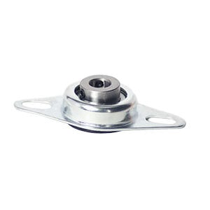 A round metal flange bearing for an Optimal Automatics gyro machine.