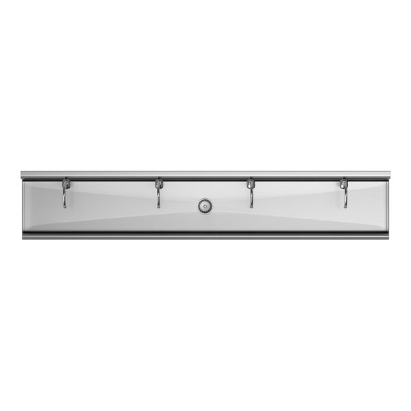 Regency 96" x 17 1/2" Hand Sink with 4 Waterloo Wall-Mount Hands-Free Sensor 6 3/16" Gooseneck Spout Faucets