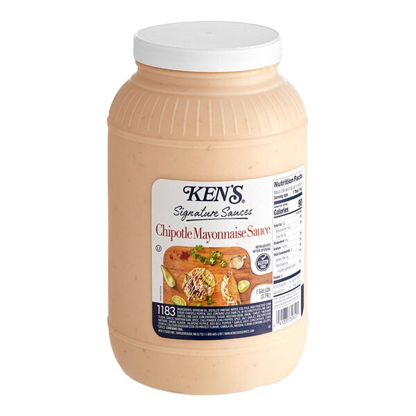 Ken's Foods Signature Chipotle Mayonnaise Sauce 1 Gallon - 2/Case