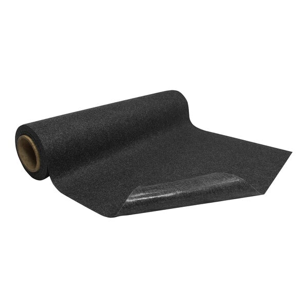 A roll of smoke gray antimicrobial mat.