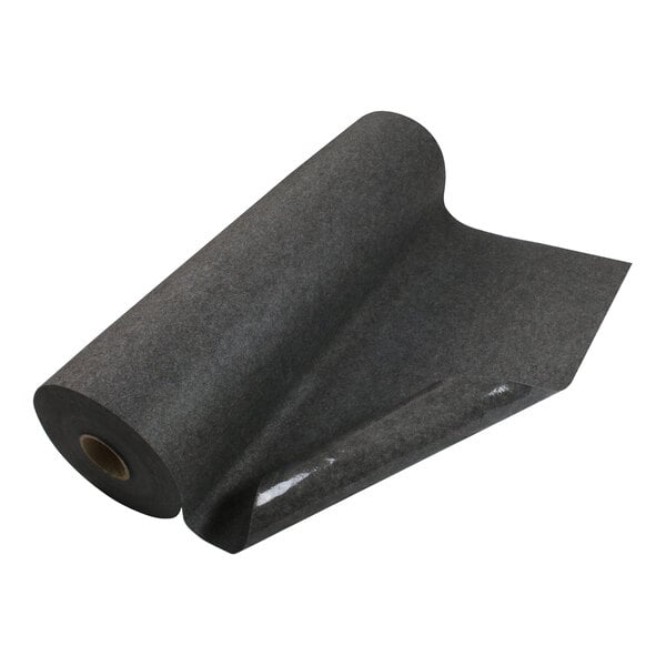 A roll of gray fabric with adhesive backing.