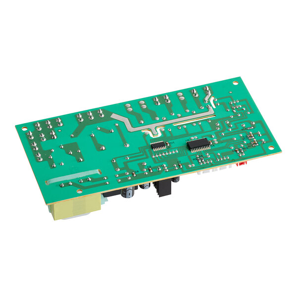 An Avantco VOA Series mainboard controller. A green circuit board with many small chips.