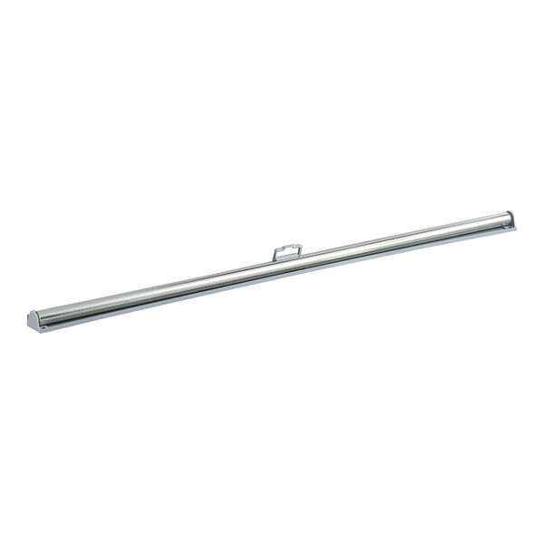 A long silver metal tube with a handle.