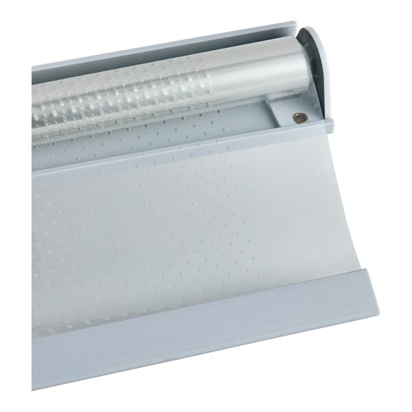 A white metal night curtain for Avantco air curtain merchandisers.
