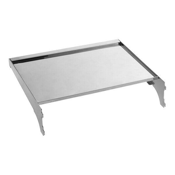 A silver rectangular shelf assembly for an Avantco RTS-348L.