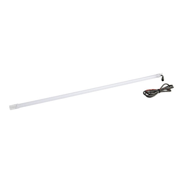 An Avantco LED light with black and white wires.