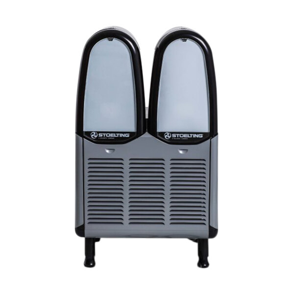 A Stoelting by Vollrath double granita dispenser on a counter.