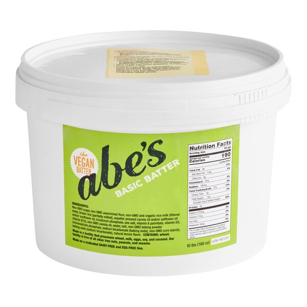 Abe's Vegan Original Muffin Batter 10 lb. - 2/Case