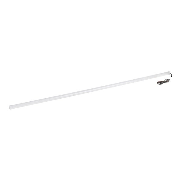 An Avantco LED light with a long white arm.