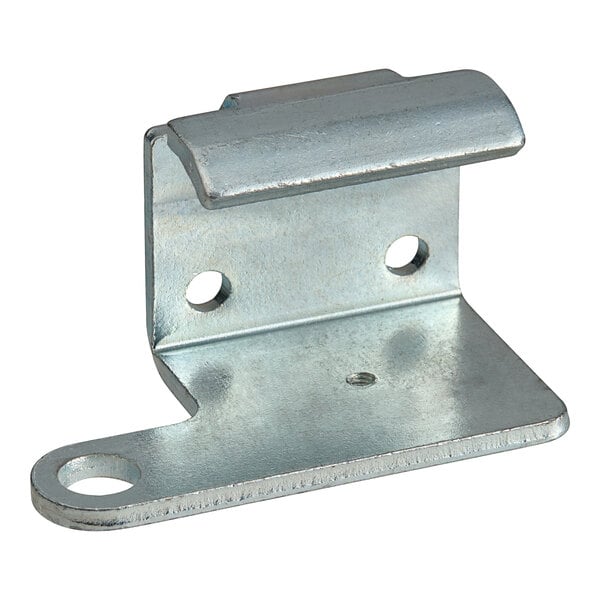 A Galaxy top left hinge for refrigeration equipment with a metal bracket and a hinge.