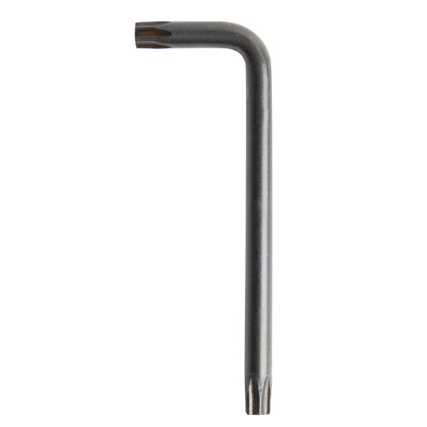 A T&S black metal torque wrench with a long handle.