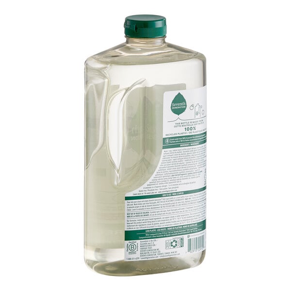 A 50 oz. bottle of Seventh Generation Lavender Flower and Mint dish liquid.
