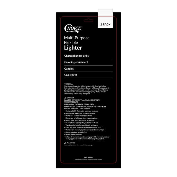 A black label with white text that says "lighter"