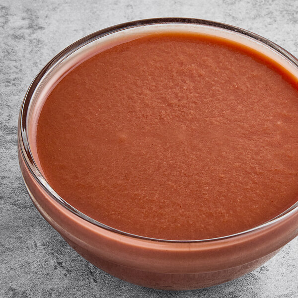 A bowl of Endless Harvest raspberry puree.