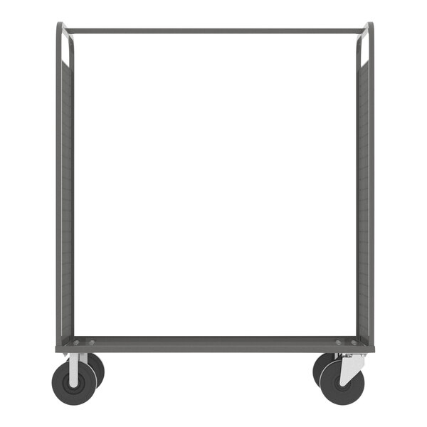 A gray Valley Craft stock picking cart with wheels.