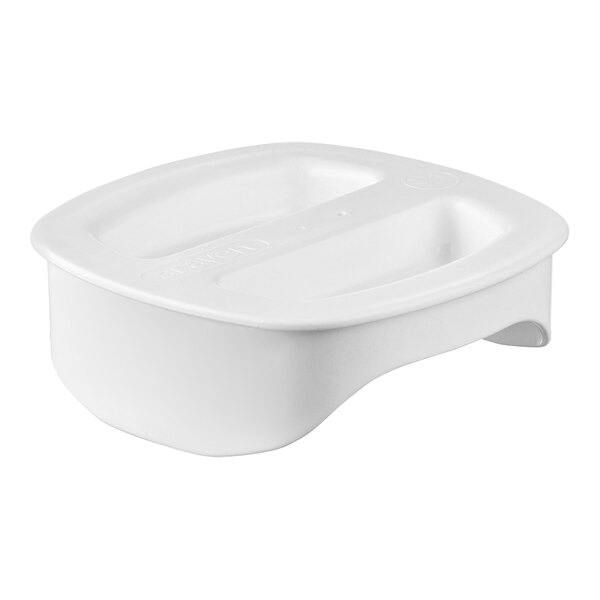 An Araven white plastic lid for a pitcher.