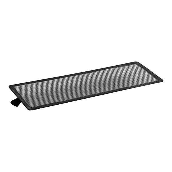 An Avantco condenser filter screen on a table.