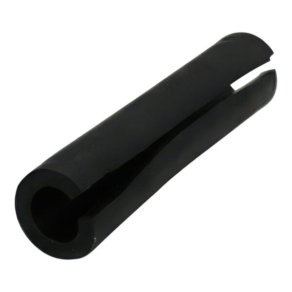 A black rubber Rhino Coffee Gear bar cover with a hole in one end.