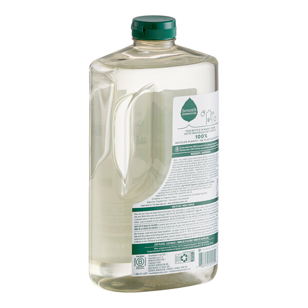 A 50 oz. bottle of Seventh Generation Lavender Flower and Mint dish liquid.