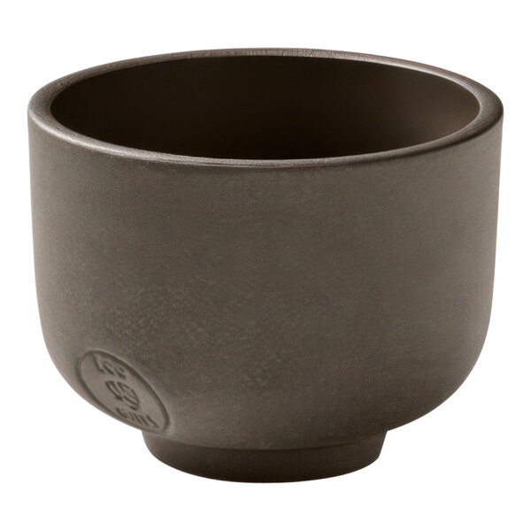 A taupe Playground Eco-Gres cup with a handle.