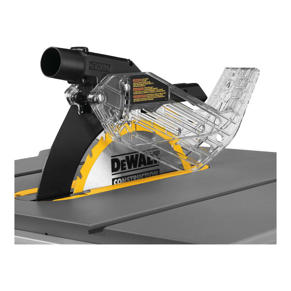 A DeWalt table saw with a rolling stand.