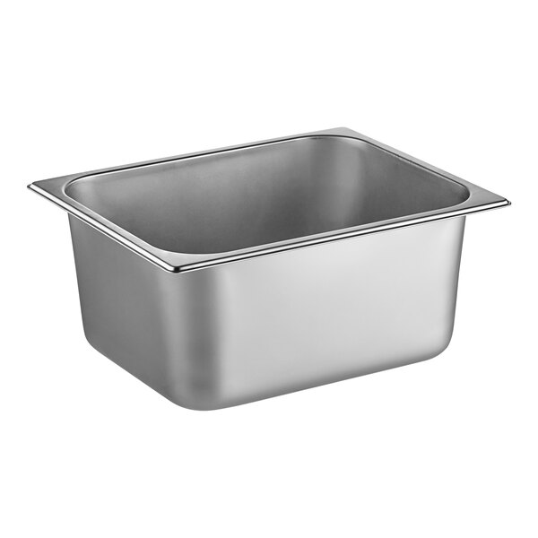 A stainless steel Galaxy oil pan with a lid.