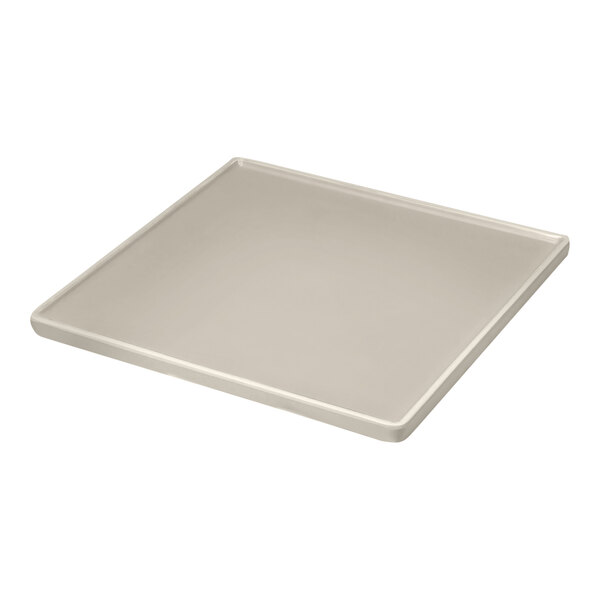 A Dalebrook by BauscherHepp Trafalgar beige square melamine plate.