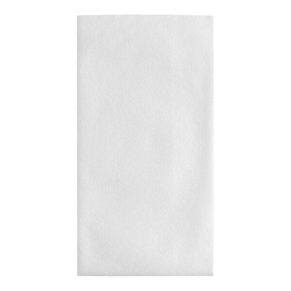 A white rectangular paper towel with a black border.