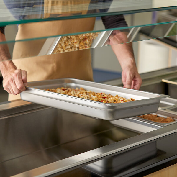 American Metalcraft Full Size Standard Weight AntiJam Stainless Steel Steam Table / Hotel Pan