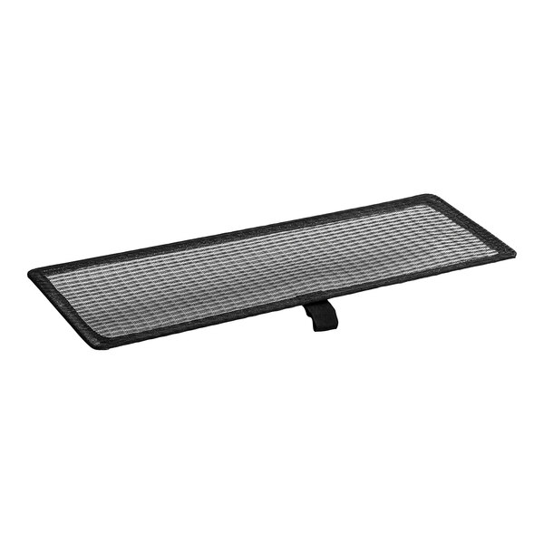 An Avantco black mesh condenser screen.