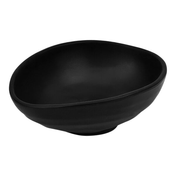 A Dalebrook by BauscherHepp Noir melamine bowl with a white background.