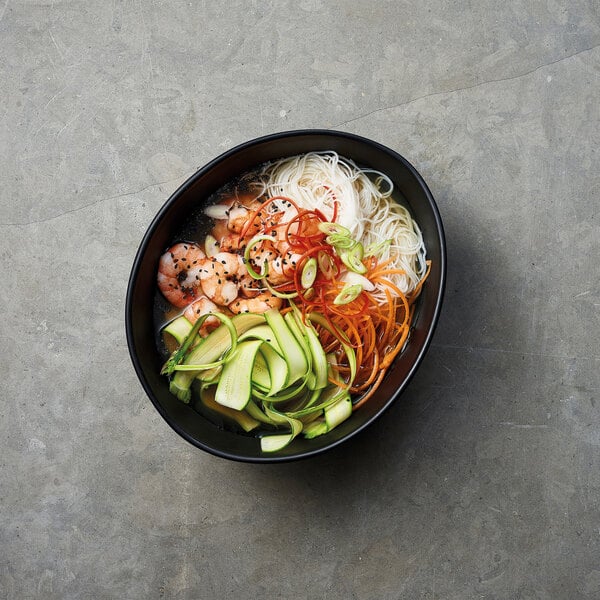 Dalebrook Pigment from Global Tableware Collective 12.9 oz. Noir Melamine Bowl - 10/Case