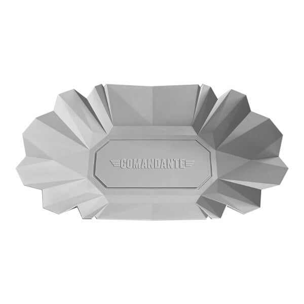 A white rectangular Comandante baby bean tray with a logo.