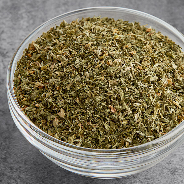 A bowl of Hometown Provisions dried parsley.