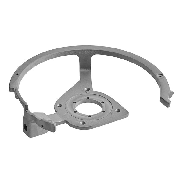 A metal Estella Blade Rim Guard with a circular hole.