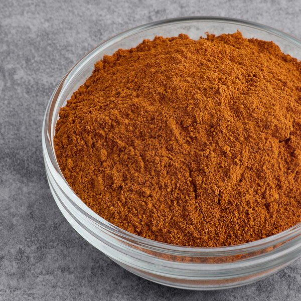 A bowl of Hometown Provisions cayenne pepper powder.