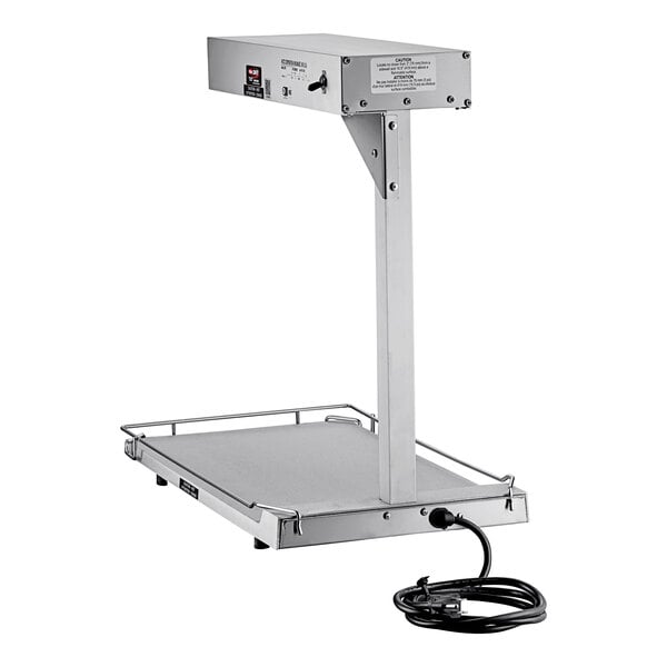 A Hatco Ultra-Glo portable food warmer with a heated base and a power cord.