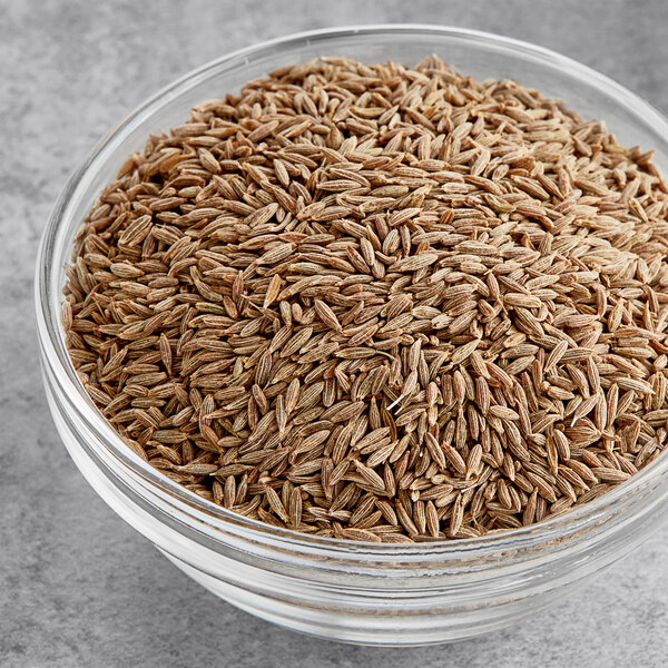 A bowl of Hometown Provisions Cumin Seeds.