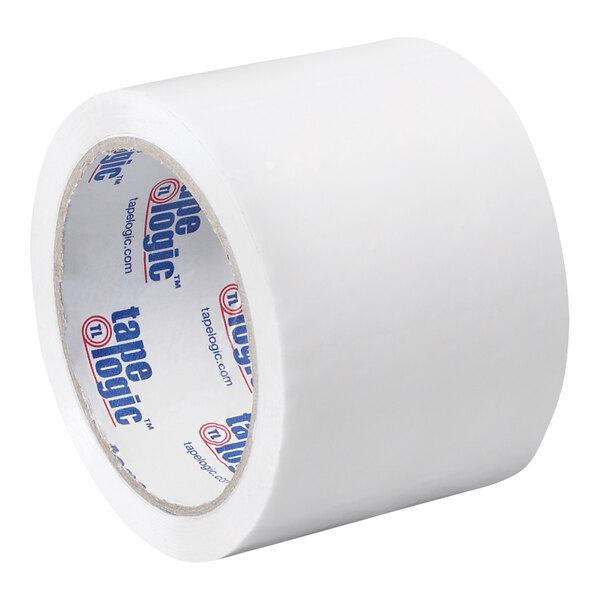 A white Tape Logic carton sealing tape roll.