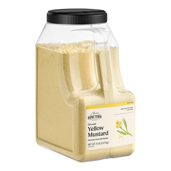 Hometown Provisions Ground Yellow Mustard 5 lb. - 4/Case