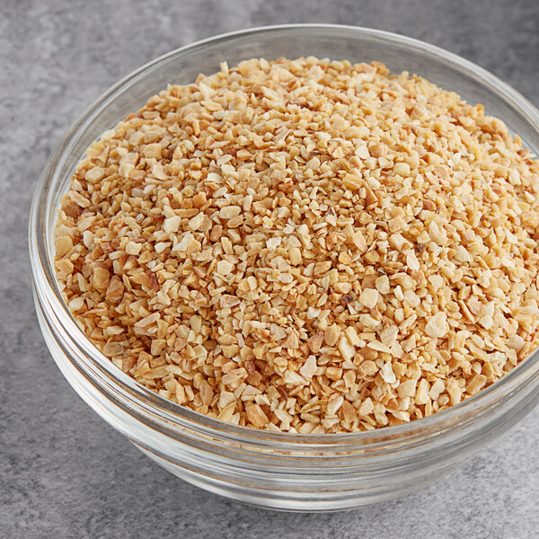 A bowl of Hometown Provisions dried minced garlic.