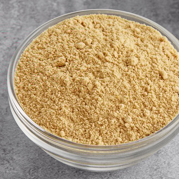 A bowl of Hometown Provisions ground yellow mustard.