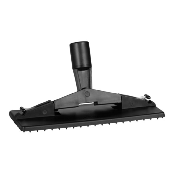 A black Vikan scrub pad holder with a black handle.
