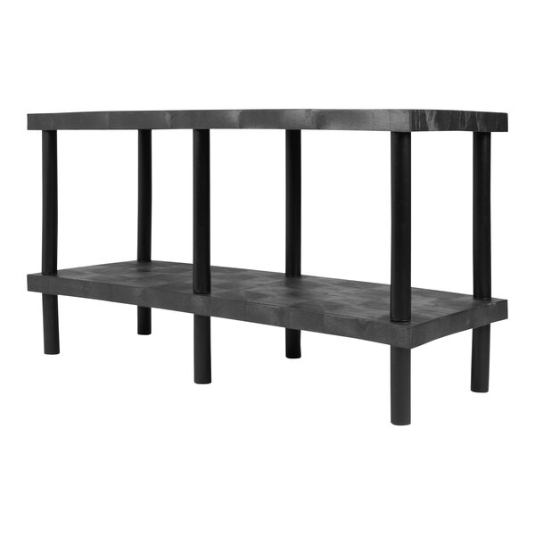 An SPC Industrial workbench with a solid gray top and two shelves.