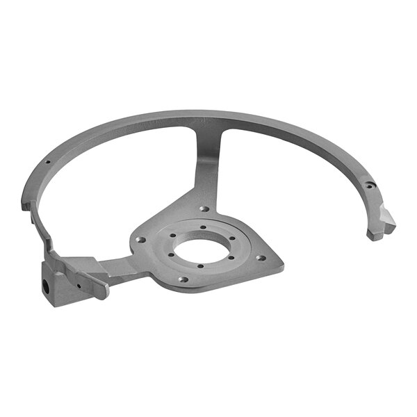 A metal circular blade rim guard with a hole in the center.