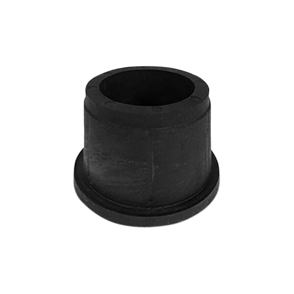 A black rubber cylinder with a hole on one end.